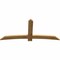 Ekena Millwork Bellingham Rough Sawn Timber Gable Bracket, Western Red Cedar, 84"W x 38"H x 2"D x 6"F, 11/12 Pitch GBW084X38X0206BEL00RWR - alternate 5